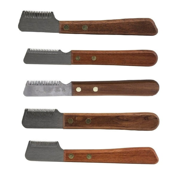 Left Hand Dog Grooming Coat Stripping Knife Stripper Trimmer Tool