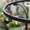 thumbnail image 2 of Single Circle Umbrella Flower Stand - Black, Height 155CM, Circle Diameter 28CM, 2 of 8