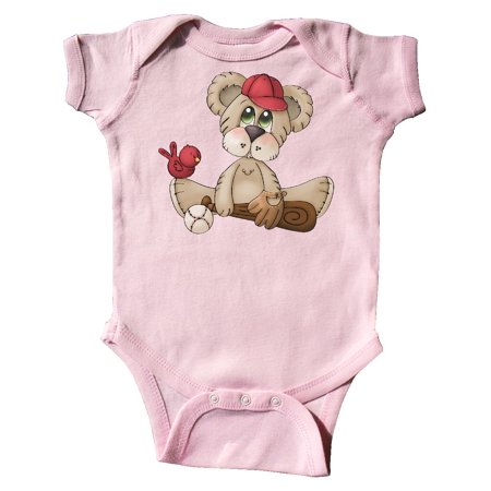 

Inktastic Baseball Teddy Bear Gift Baby Boy Bodysuit