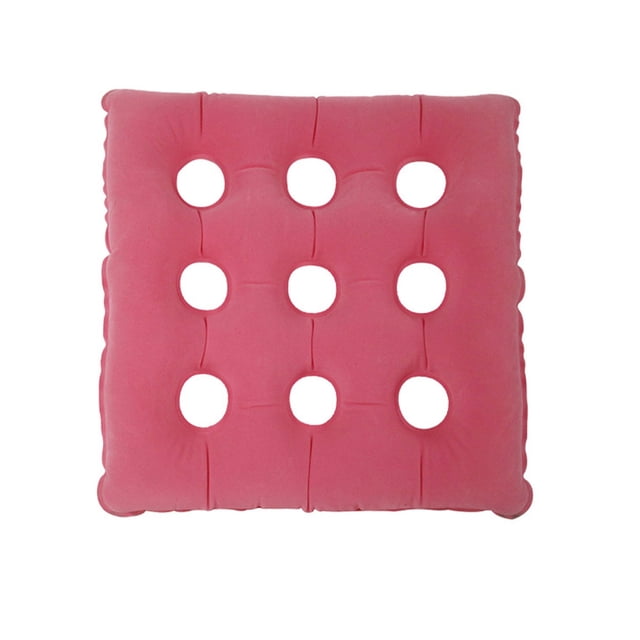 Yuarrent Cojines inflables para asiento, esterilla antiescaras para exteriores, almohadilla para asientos domésticos, colchón para glúteos, esterillas Decoración del hogar Rosado Yuarrent HA062770-02