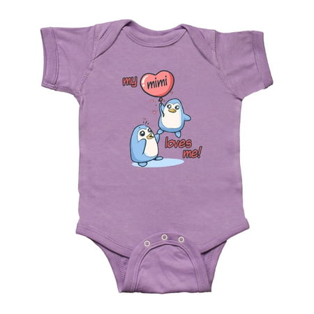 

Inktastic My Mimi Loves Me Gift Baby Boy or Baby Girl Bodysuit