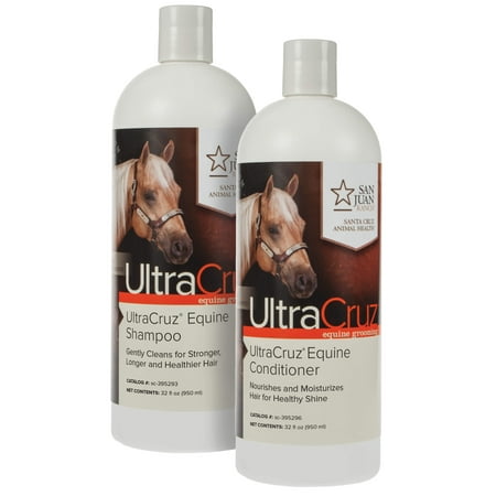 UltraCruz Equine Horse Shampoo and Conditioner Bundle, 32 oz each