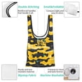 thumbnail image 5 of Shopping Bag 17.5×4.5×15in Crack Resistant Waterproof Super Large Capacity Reusable Extended Handle Can Be Carried Or One Shoulder Vector Camouflage Pattern Yellow_3, 5 of 8