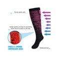 thumbnail image 3 of BadPiggies 6 Pairs Compression Socks for Women & Men 15-20mmHg Graduated Support Knee High Socks, 3 of 9