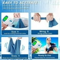 thumbnail image 6 of Cooling Towel 4 Pack for Neck and Face, Quick Dry Travel Sweat Towels for Hot Weather Camping Gym Workout, 6 of 7