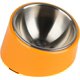 thumbnail image 1 of Cuenco para perro y gato, cuenco inclinado, antideslizante, moderno y elegante soporte de melamina con acero inoxidable macizo extraíble, 1 of 1