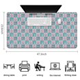 thumbnail image 5 of Long Mouse Pads for Desk,Checkered Unicorn Cat Pattern Desk Mats on Top Of Desks, Desk Mouse Pad Extra Large with 3mm Non-Slip Base and Stitched Edge for Gaming,Office,Work,Home 47.3"x23.6", 5 of 6
