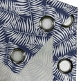 thumbnail image 4 of Ambesonne Leaves Grommet Curtain, Navy Aloha Leaf Botanical, 50"x63", Navy Blue and White, 4 of 5
