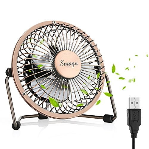 Smagalife Mini Usb Personal Desk Fan 4 Metal Retro Quiet Smagalife Mini Usb Personal Desk Fan