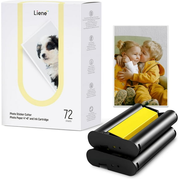 Photo Paper 4×6" and Ink Cartridge 72 sheets for PixCut S1