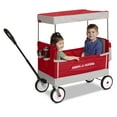 Radio Flyer, Family Wagon with Canopy, Folding Wagon, Light Gray and