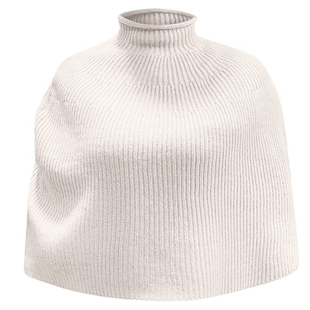 Catégorie de Produits Enveloppe Titre de Produit Femmes Automne et Hiver Mode Décontractée Cape Tricotée Col Roulé Châle Manteau Tricoté