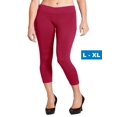 thumbnail image 1 of Women Seamless Basic Stretch Capri Leggings Large X-Large, 1 of 2
