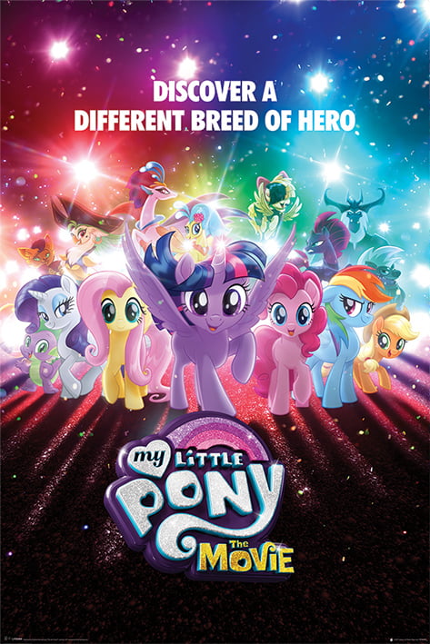 A4 A3 A2 A1 A0| My Little Pony Brony Movie Poster Print T770 