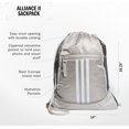 thumbnail image 2 of Alliance Sackpack, Drawstring, Lightweight Small Gym Bag for Women, Soccer Backpack, Black, One Size, 2 of 5