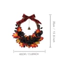 thumbnail image 3 of Themed Wall Display Wreath - Statement Piece for Festive Entrance Decor with Berry Accents - Multi Season Hanging Ornament for Events and Home Celebrations, 3 of 9