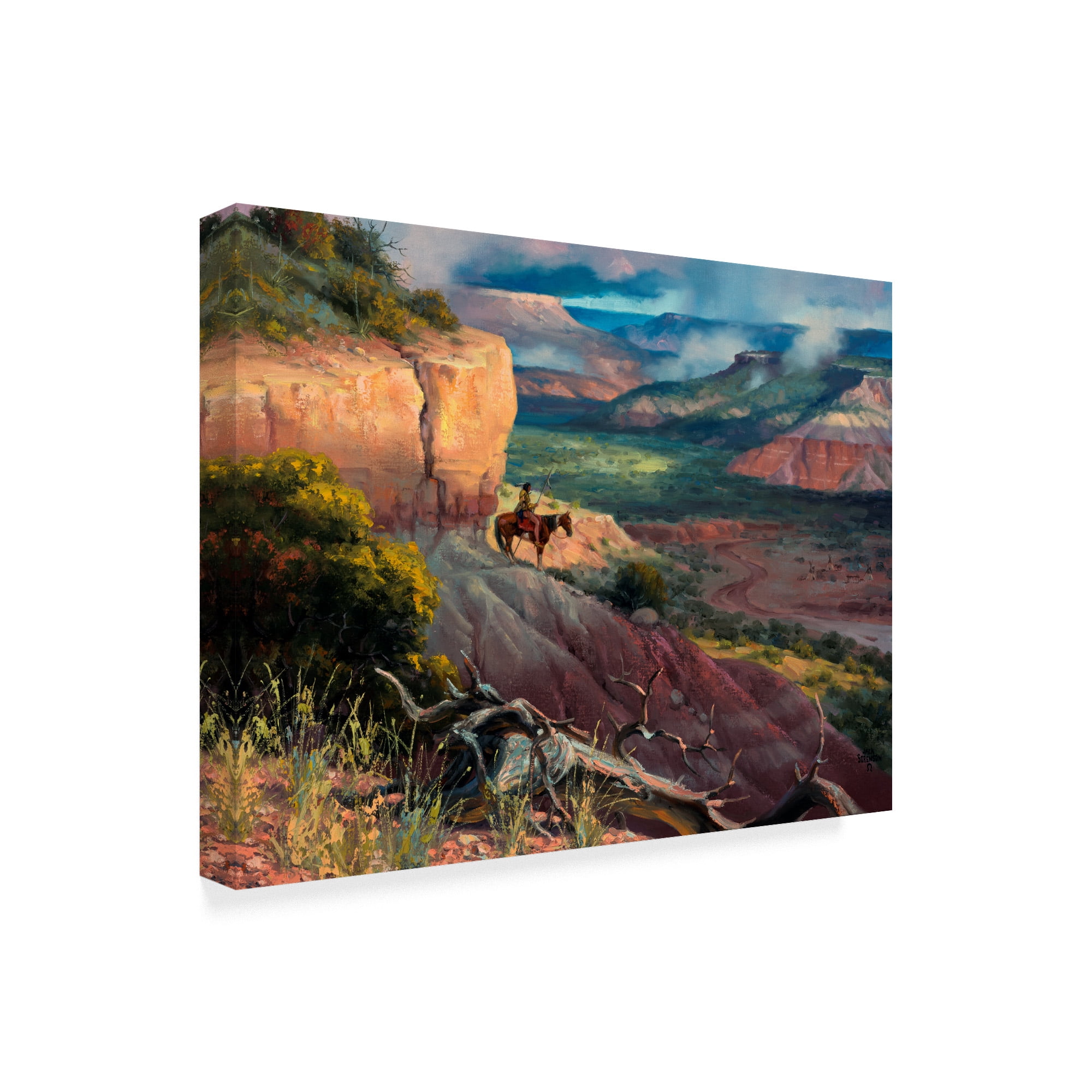 Trademark Fine Art 'Camp Along the Timbercreek' Canvas Art by Jack Sorenson