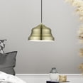 thumbnail image 6 of 55902-01-Livex Lighting-Endicott - 1 Light Bell Pendant In Industrial Style-13 Inches Tall and 10 Inches Wide-Antique Brass Finish    -Traditional, 6 of 13