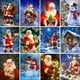 thumbnail image 2 of Juego de mosaico de diamantes de Navidad, pintura de diamantes 5D, Hobby para niños, Papá Noel, punto de cruz, muñeco de nieve de dibujos animados, decoración de imagen, 2 of 4