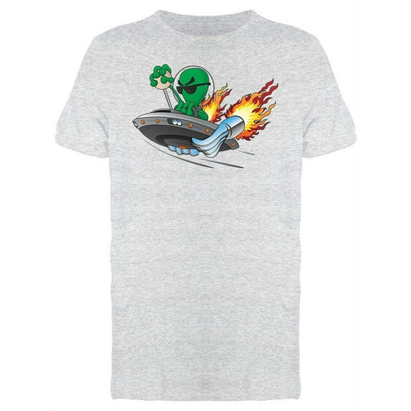 Ufo Hot Rod T-Shirt Men -Image by Shutterstock, Male Medium