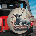 Lotusprinthandmade Cow On The Sofa Spare Tire Cover Without Backup