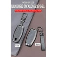 thumbnail image 4 of Key Fob Cover Compatible with Mitsubishi Outlander 2021-2023 4 Button Keychain Case Holder Protector,Square Buckle-Grey, 4 of 8