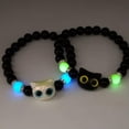 thumbnail image 5 of K-KED 1pc Fashion Luminous Beads Cute Cat Couple Bracelet For Women Men Charm Gift-White Blue, 5 of 9