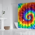 thumbnail image 2 of Colorful Tie Dye Pattern Shower Curtain 72"x72" ,Bathroom Decorative Shower Curtains Set with 12 Hooks,Modern Waterproof Washable Shower Curtain, 2 of 6