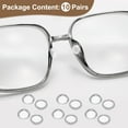 thumbnail image 3 of Uxcell 10 Pairs Eyeglass Nose Pads 4.1mm Glass Nose Grips Round Shape Clear, 3 of 7