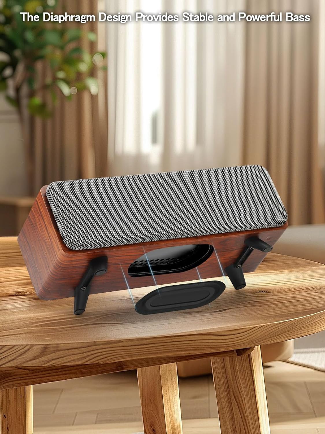 Computer Speakers,10W PC Speakers with Bluetooth,Stereo Sound & Enhanced Bass,USB Laptop Speakers,Sound Bar for PC, Phone and Mac(S207) (Brown)