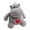 Grey, variant on Adorable Hippo Stuffed Animal Soft Cuddly Toy Ideal For Bedroom Kids 3+ Safe Interior Toy For Boys Girls
