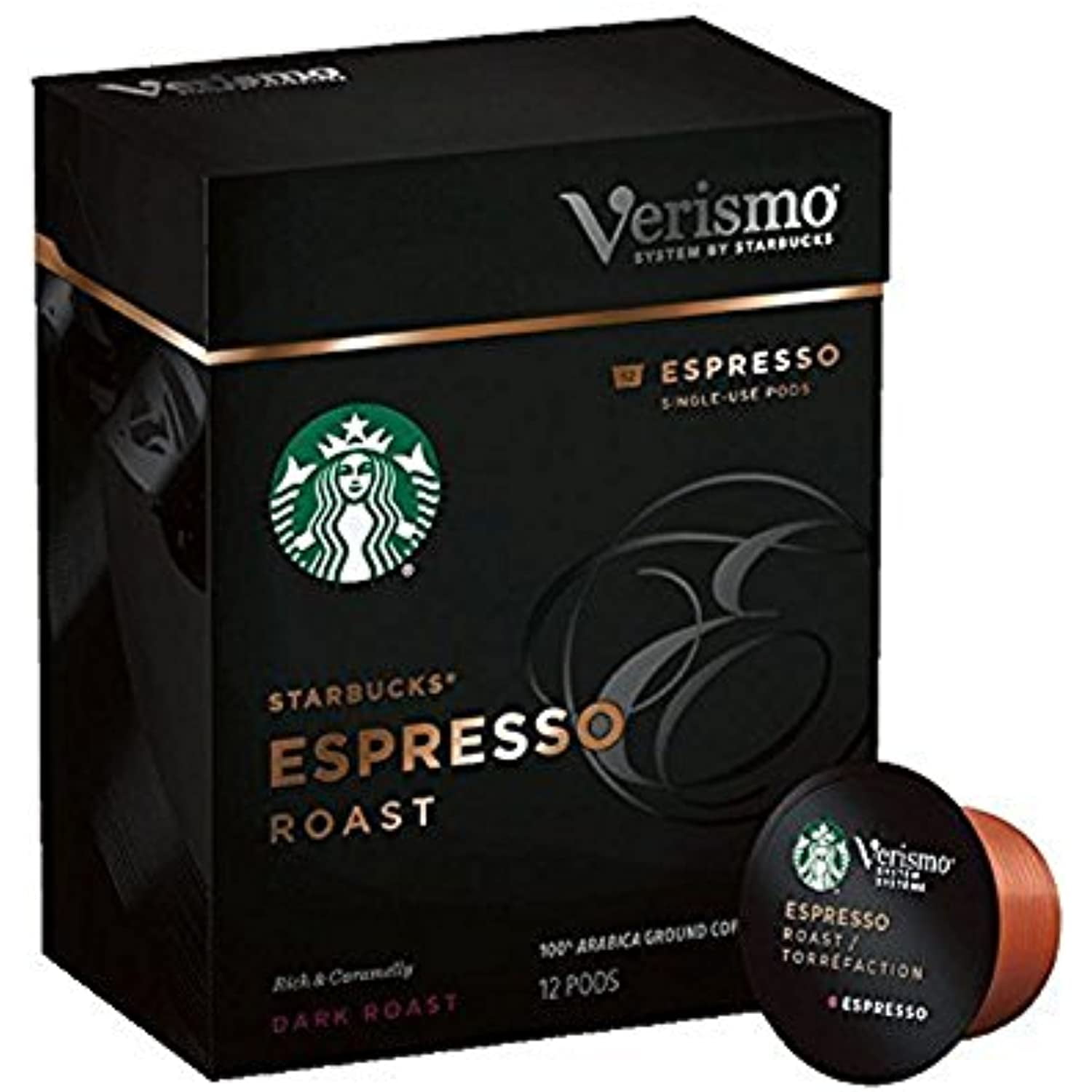 Starbucks Espresso Roast Verismo Pods,120.28 Oz