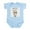 Sky Blue, variant on CafePress - Cow Says Moo Infant Bodysuit - Baby Light Bodysuit, Size Newborn - 24 Months