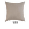 thumbnail image 5 of 20x 20 Inch Plush Feel Fabric Pillow with Polyester Fiber Fill, Set of 2, Beige- Saltoro Sherpi, 5 of 5
