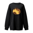 thumbnail image 2 of Nouveaux Hauts pour Femmes 2023 Mode Imprimé Col Rond Chandail Manches Longues Blouse Confortable Chandail en Molleton Coupe Décontractée Chandail en Molleton Oversize pour Femmes, 2 of 5