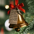 thumbnail image 3 of Shoreew Bible Verses Scripture Christmas Bell Ornament Metal Golden Bell Christmas Tree Decoration Inspirational Bible Verse Bell Religious Ornament for Christian Home Decor, 3 of 7
