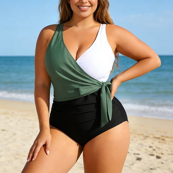 Women's Two Piece Tankini Swimsuits Plus Size Swimsuit Floral Print Tankini With High Waisted Bottoms Supportive Underwire Bathing Suits Swimwear L