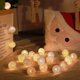 thumbnail image 4 of USB Macarons Globes Luces LED 6M 40er Luces de cadena de bolas de algodón, decoraciones navideñas para el hogar, niñas, niños, decoración del ambiente de la boda de la habitación,, 4 of 5
