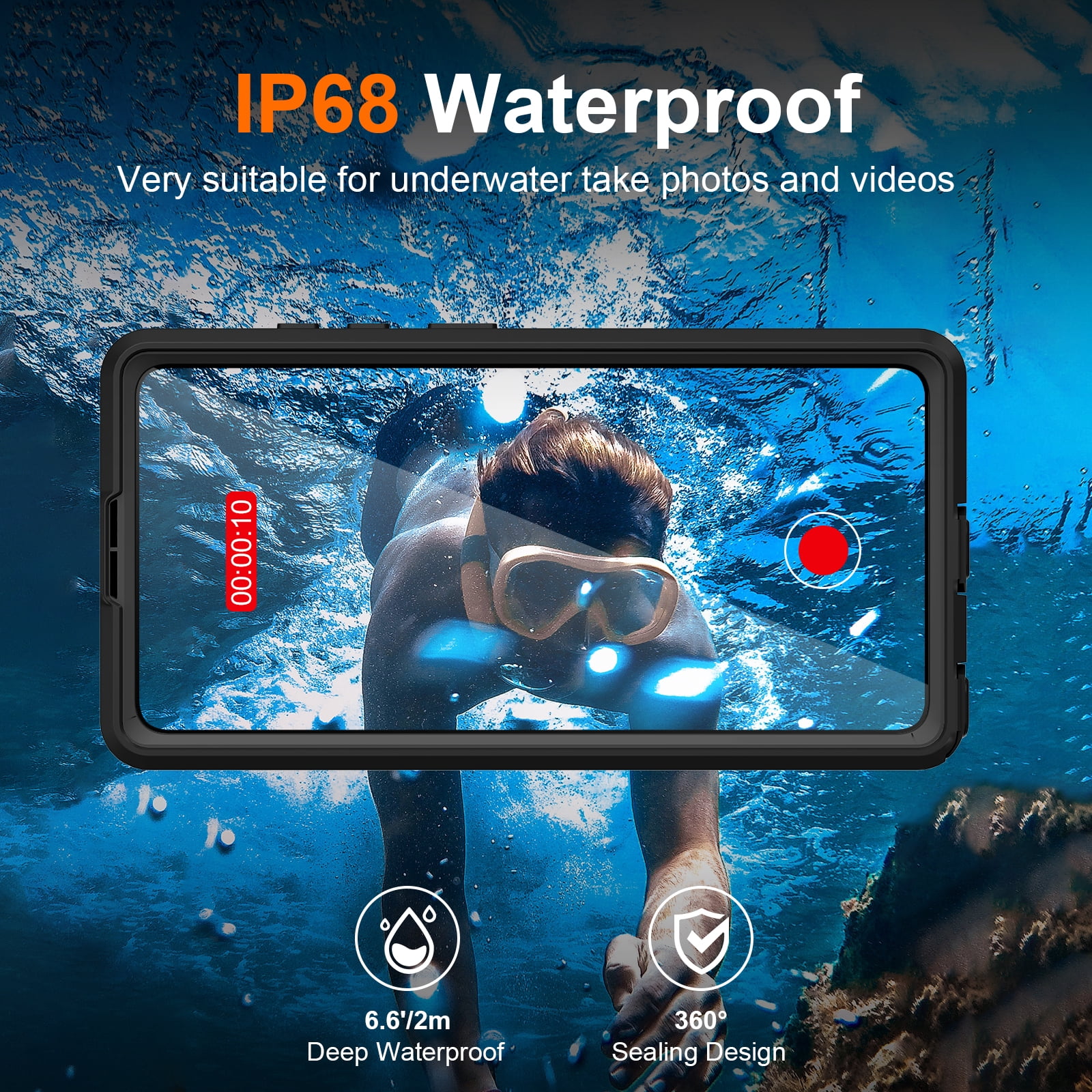 ANTSHARE for Samsung Galaxy S26 Ultra Case Waterproof, Built-in Lens & Screen Protector, Compatible with MagSafe, Shockproof Dropproof 360° Full Body Protection Phone Case for S26 Ultra 6.9''