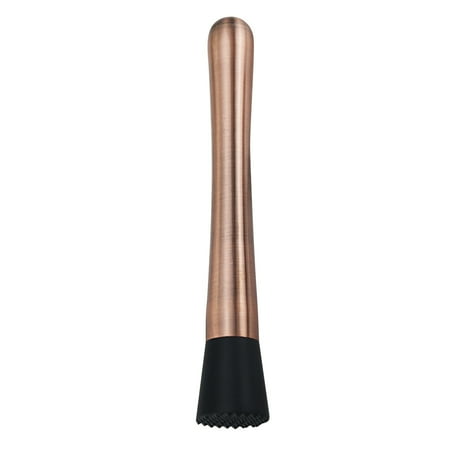 

Homemaxs Stainless Steel Ice Crushed Bars Ice Muddler Cocktail Mixer Lemon Muddler Cocktail Bar Tool Wine Swizzle Stick (Bronze)