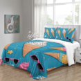 thumbnail image 4 of 3D Ice Cream Printed Comforter Cover Set Children Adult Unique Design Bedding Set Bedroom Decor,King (90"x104"), 4 of 5