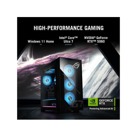 ASUS Gaming Desktop PC G Series G700TF-DB774 Intel Core Ultra 7 265KF 16GB DDR5 1TB M.2 2280 PCIE G4 SSD SSD GeForce RTX 5070 Windows 11 Home