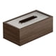 thumbnail image 3 of Cubierta de caja de pañuelos Boca ancha de madera con cubierta de acrílico Organizador para el hogar Caja de pañuelos Dispensador Rectángulo para, 3 of 9