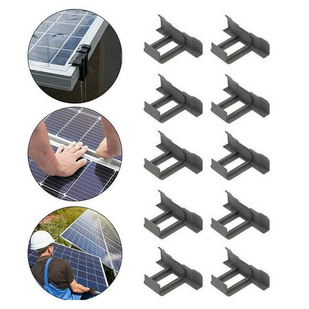 

Fule 10pcs Solar Panel mud removal clip Water Drain Water Diversion Clip 30/35/40mm