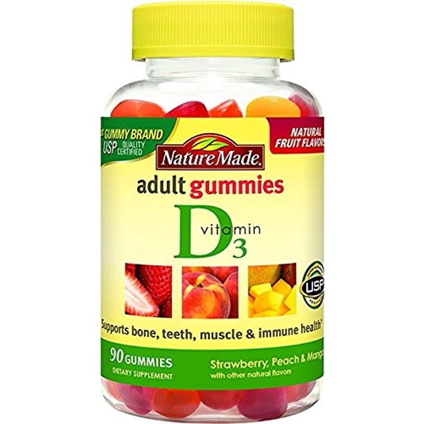 Nature Made Vitamin D3 Adult Gummies (2,000 IU per serving) 90 Ct