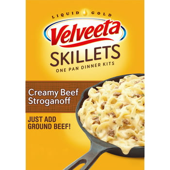 Velveeta Skillets Creamy Beef Stroganoff Pasta Dinner Kit, 11.6 oz Box
