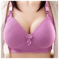 thumbnail image 2 of Women's Fixed Cup Front Open Button Underwear Thin Style Gathering Breathable Bra Underwear, 2 of 4