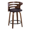 thumbnail image 4 of Cosini Counter Stools for Kitchen Counter in Walnut Wood, Counter Height Chairs, Bar Stools Set of 2, Counter Height Chairs, Bar Stools For Kitchen Island, 4 of 6