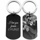 thumbnail image 1 of Llavero personalizado, regalos personalizados para hombres y mujeres, llavero personalizado con foto y fecha, llaveros de coche personalizados, 1 of 5