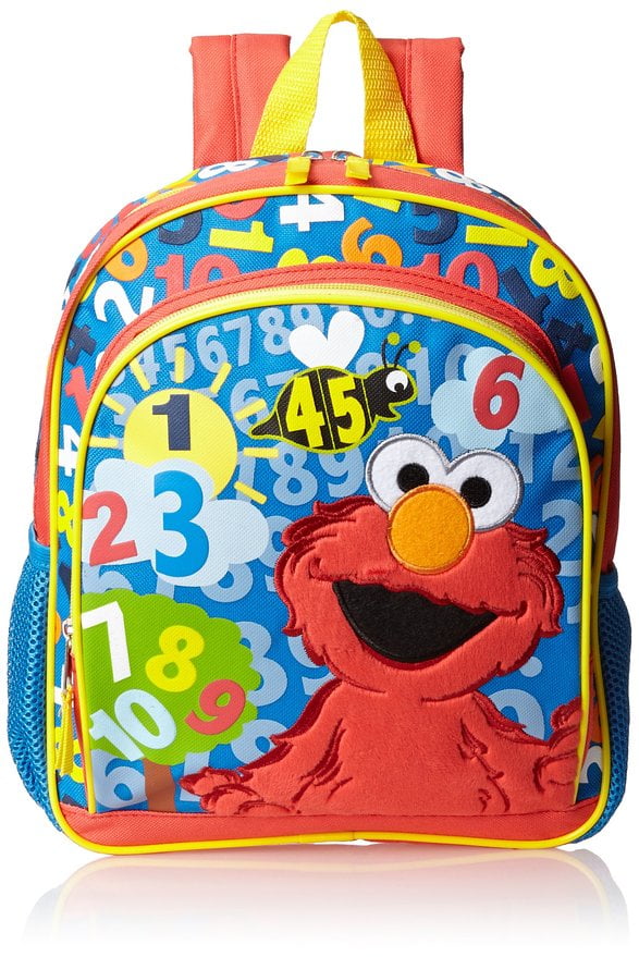 Small Backpack Sesame Street Elmo Count w/Me 12" New New 083797
